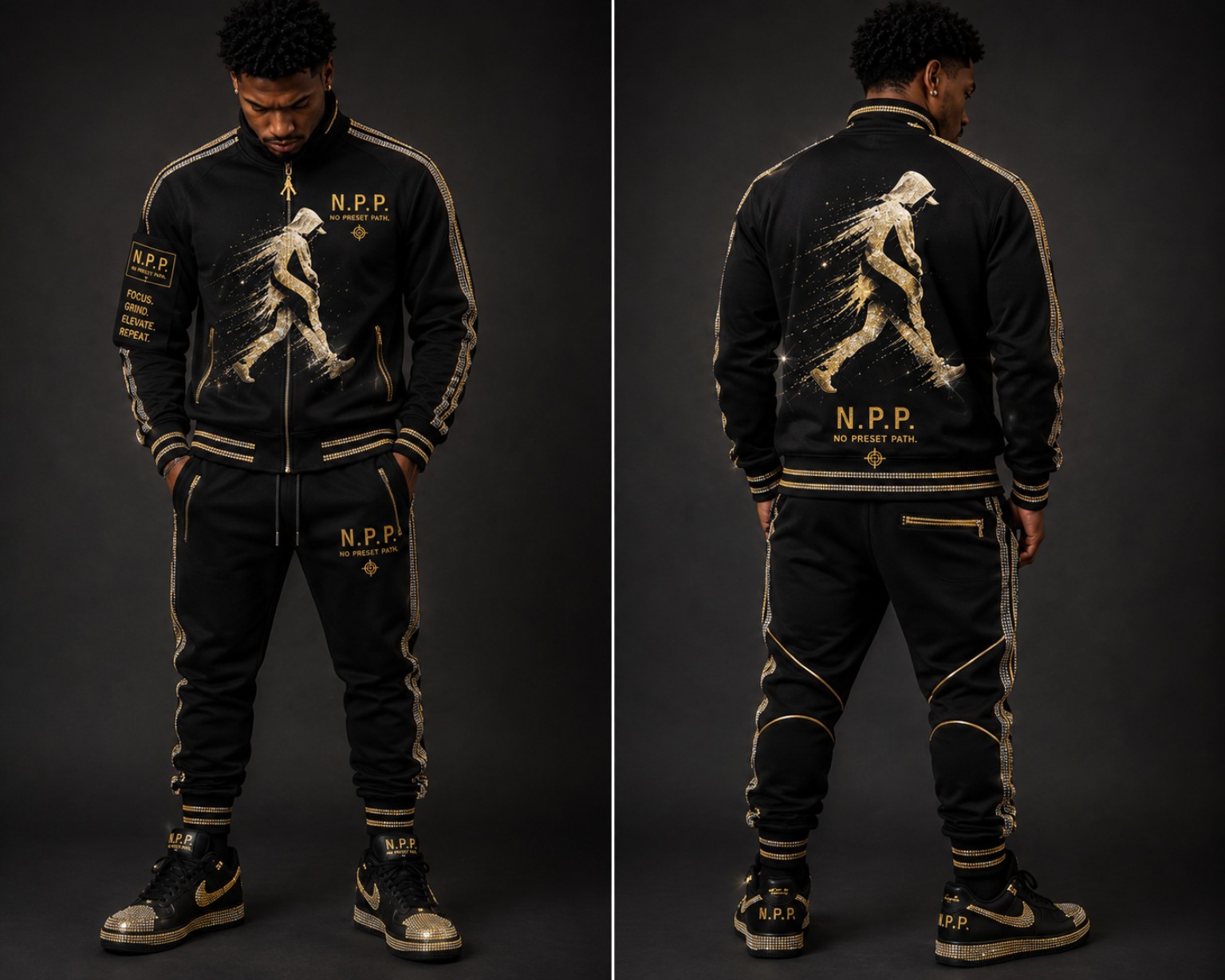 Gold Motion Track Suit