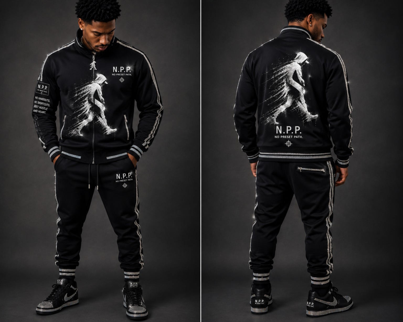 Silver Motion Track Suit
