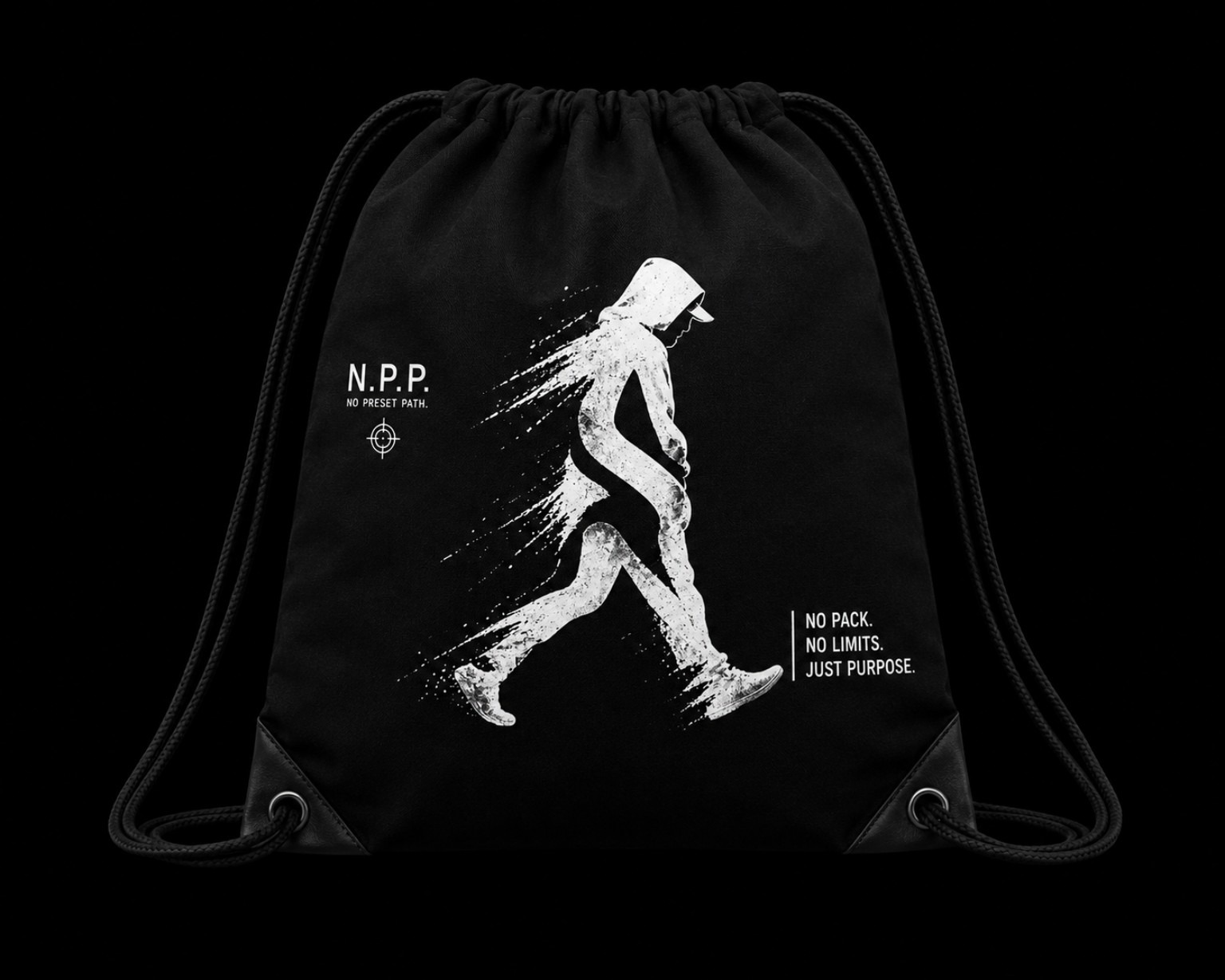 Lone Wolf Drawstring Bag