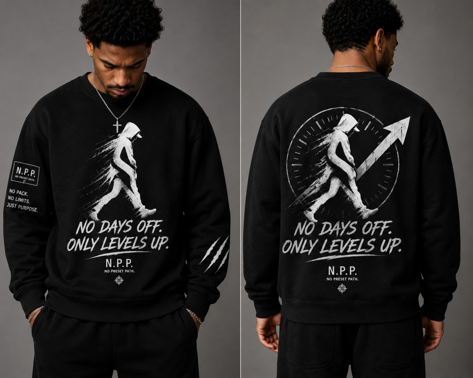 No Days Off Crewneck