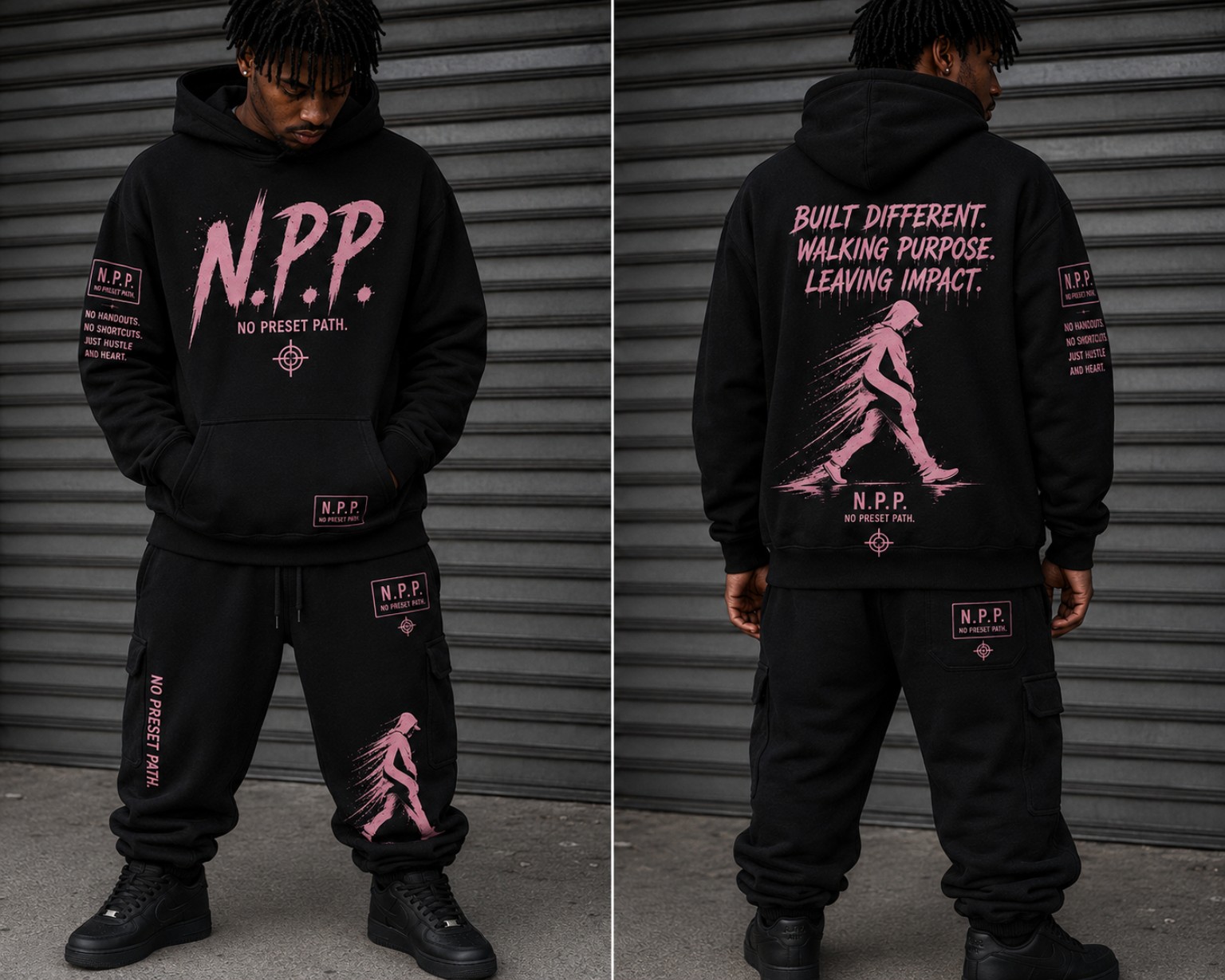 Built Different Black/Pink Set