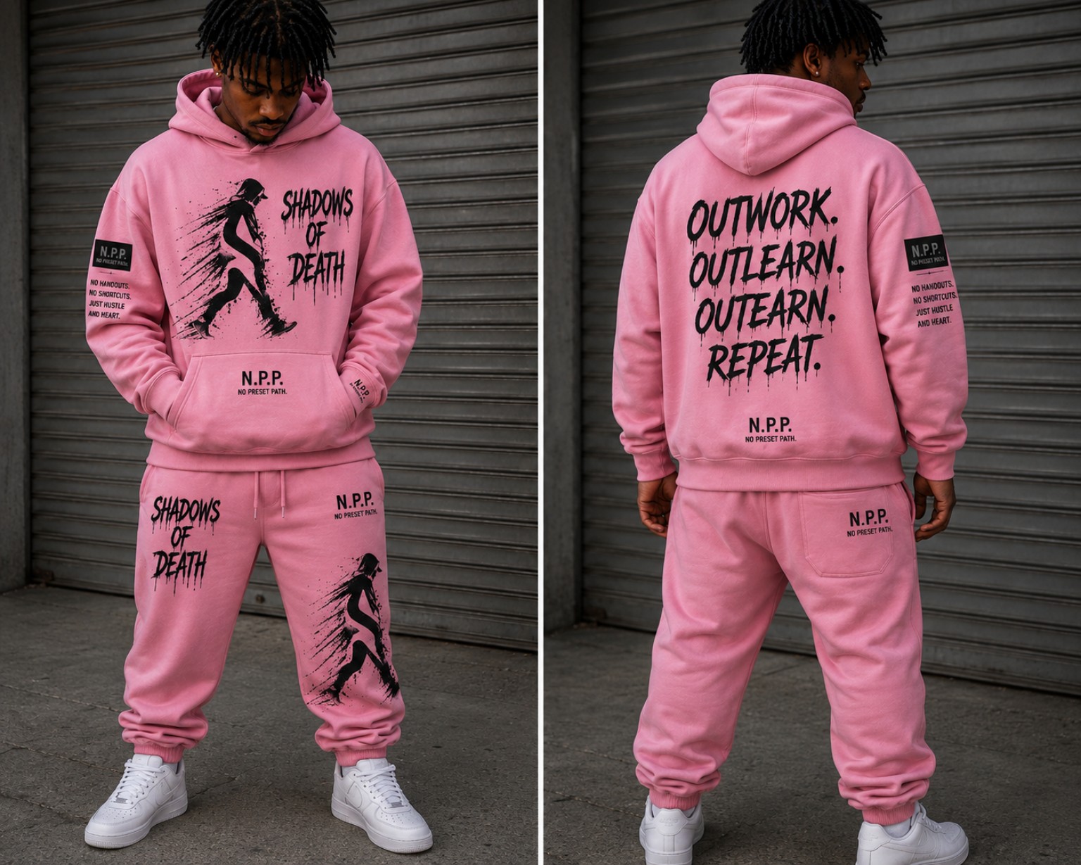 Pink Shadows Silhouette Set