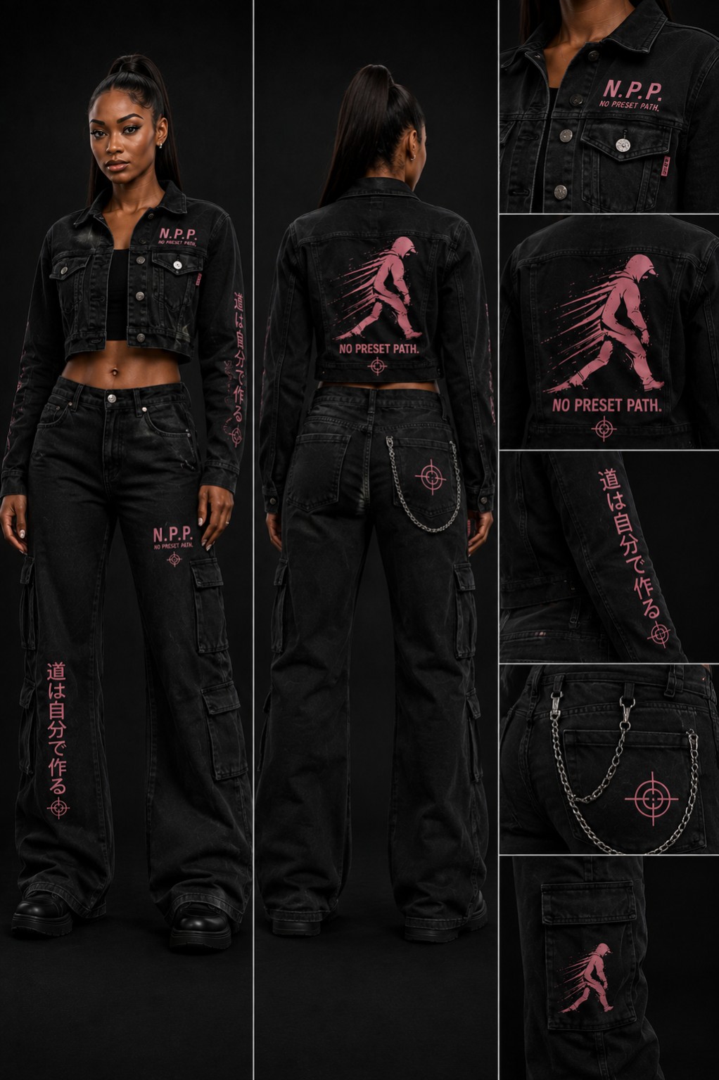 N.P.P. Denim Walker Cargo Set