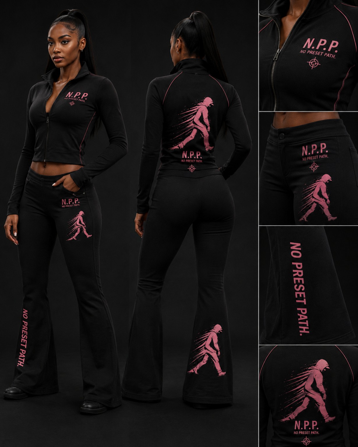 N.P.P. Fitted Zip + Flare Set