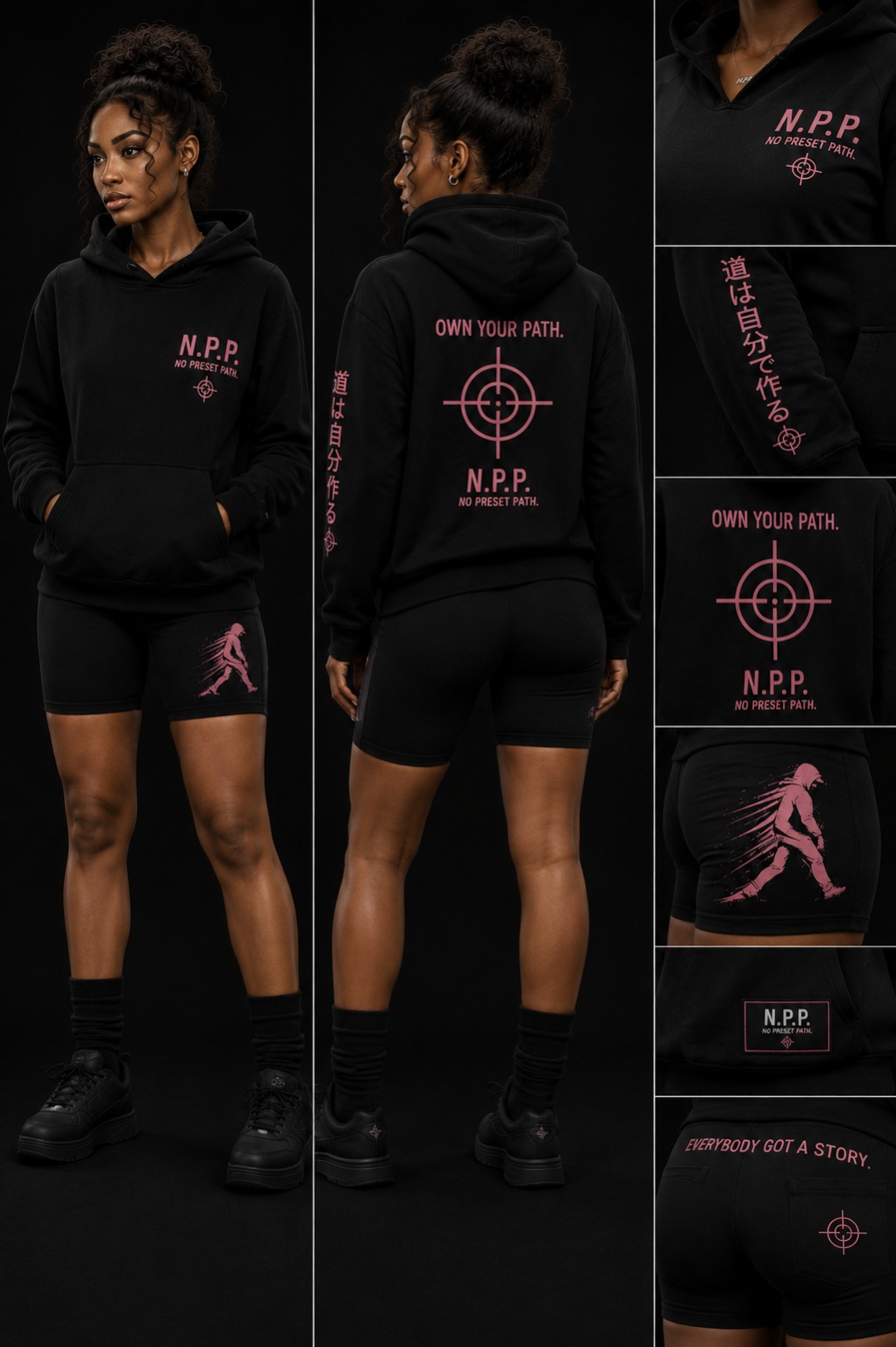 N.P.P. Own Your Path Hoodie + Shorts